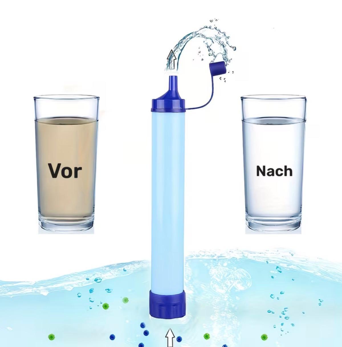 Survivion Aqua – Tragbare Wasserfilter-Pumpe für Outdoor & Survival