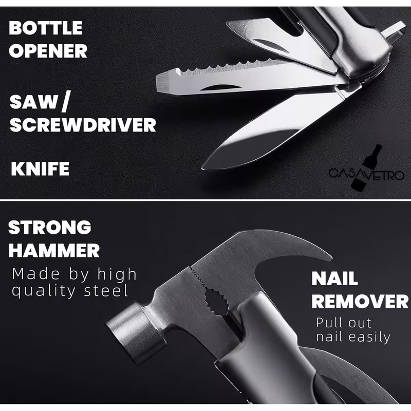 Survivion MultiTool 12in1 – Kompaktes Taschenwerkzeug für Outdoor & Alltag