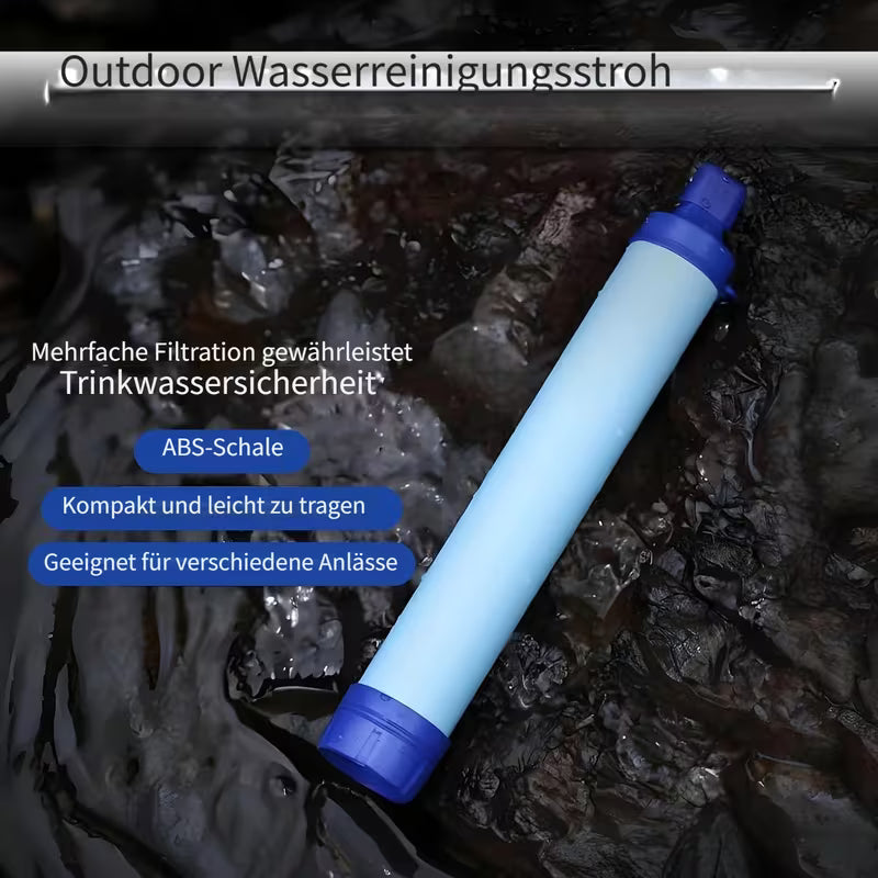 Survivion Aqua – Tragbare Wasserfilter-Pumpe für Outdoor & Survival